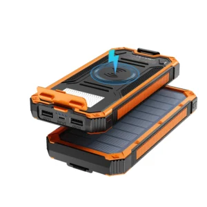 Solar Power Bank Wireless Charger