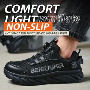 Rubber-Padded Anti-Slip Safety Shoes