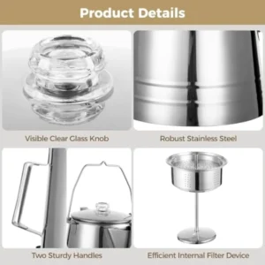 Outdoor Stovetop Percolator Coffee Pot